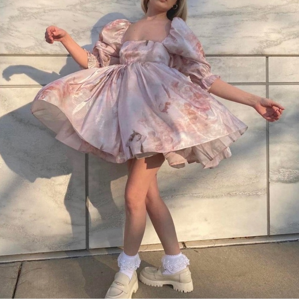 Selkie Cream Venus Puff Dress